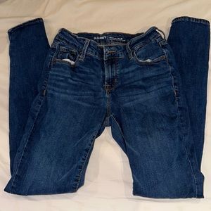 Old Navy rockstar mid-rise skinny jeggings dark wash